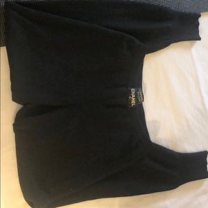 Chanel Cashmere Sweatpants Black